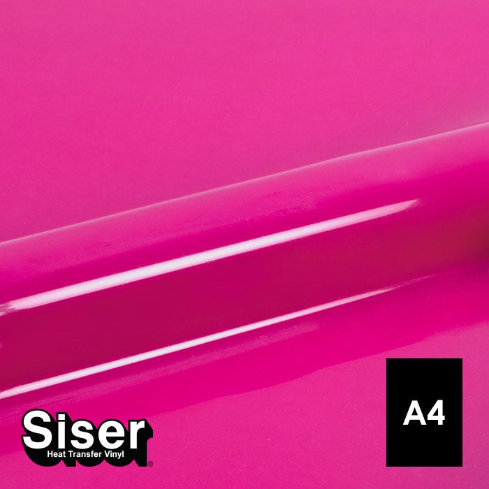 Siser - Basic Flex - Feuille A4 Thermocollant - (A0097) Rose Passion Fluo - 20 x 30 cm