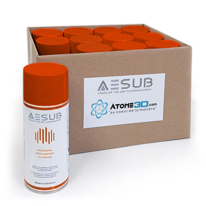AESUB - Pack de 12 Spray Matifiant 400 ml - Orange