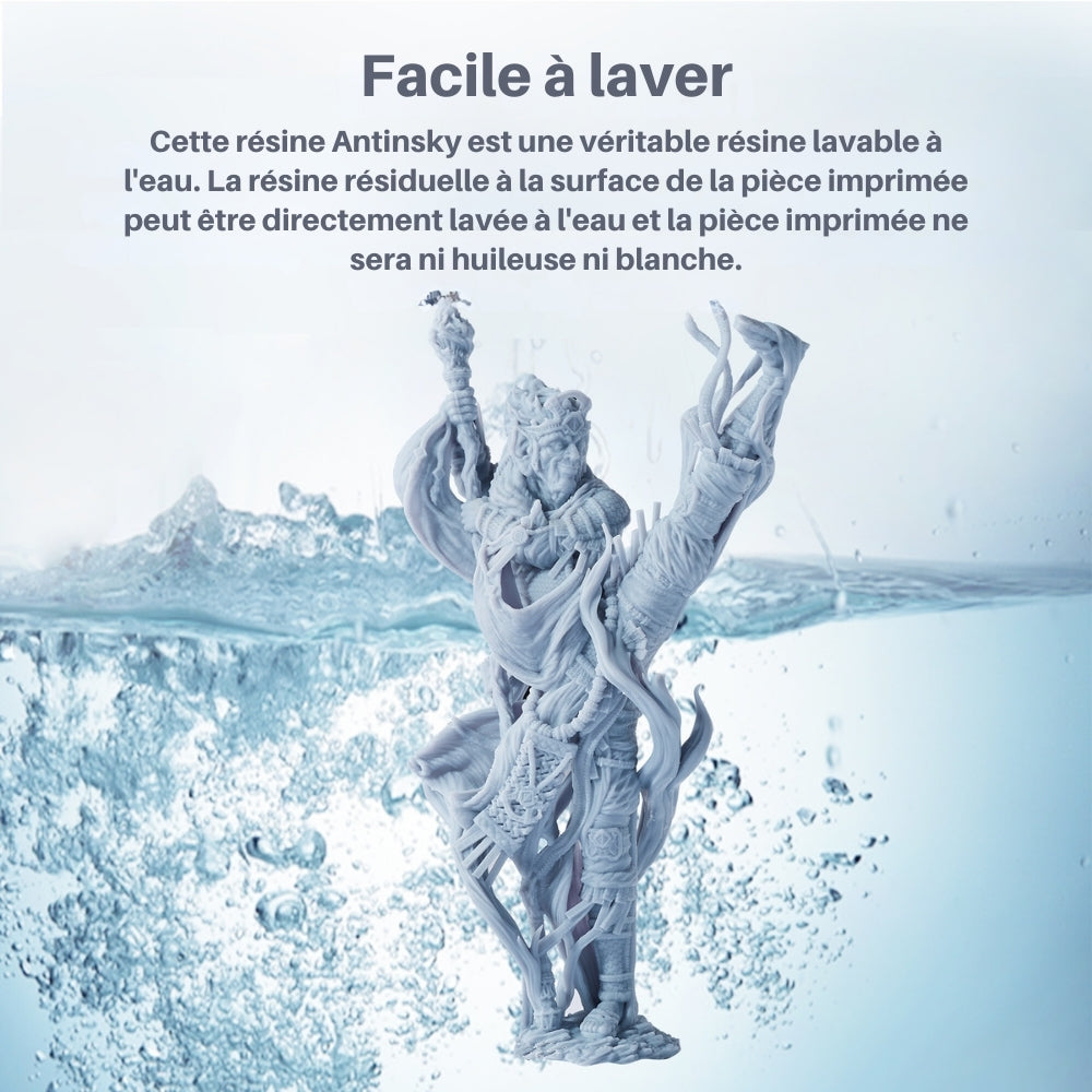 Antinsky - Washable Rigid Resin - Gris (Gray) - 1 kg