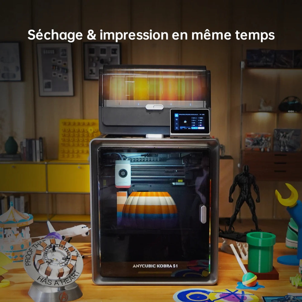 Anycubic - Kobra S1 Combo - Imprimante 3D Fermée avec un ACE Pro