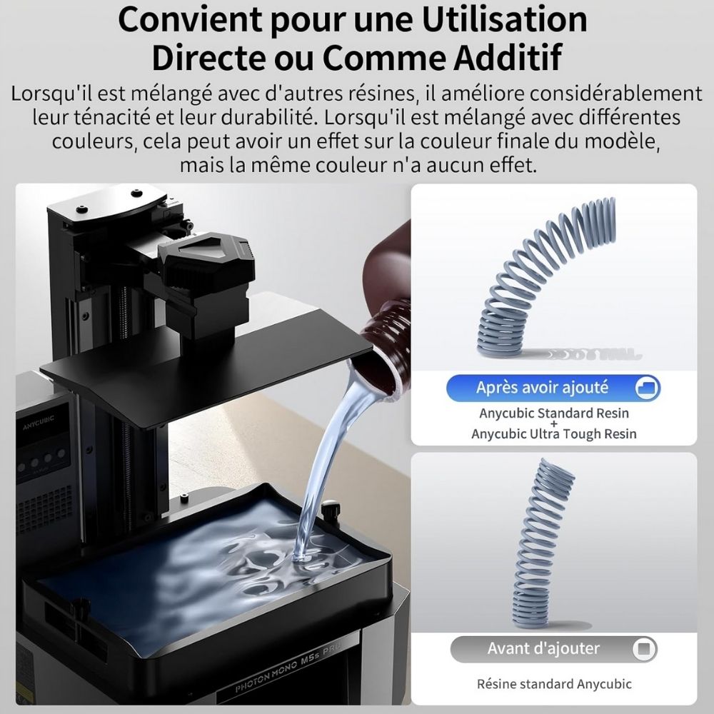 Anycubic - Tough Resin Ultra - Gris (Grey) - 1 kg