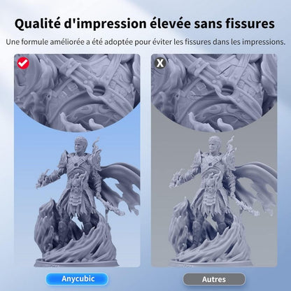 Anycubic - Water Washable Resin + - Gris (Grey) - 1 kg
