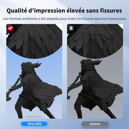 Anycubic - Water Washable Resin + - Noir (Black) - 1 kg