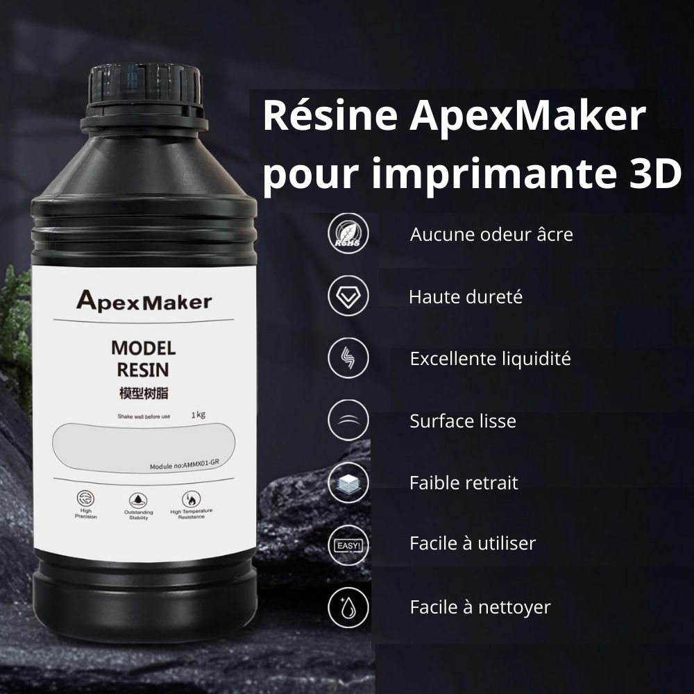 ApexMaker - Résine Standard - Gris (Gray) - 1 kg