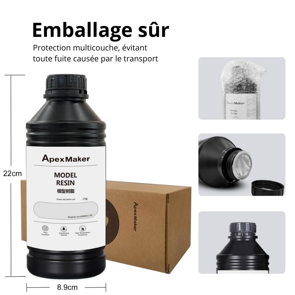 ApexMaker - Résine Standard - Gris (Gray) - 1 kg