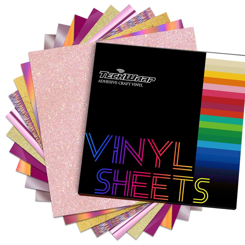 TeckWrapCraft - Aurora - Vinyles Assortis - Pack 10 feuilles