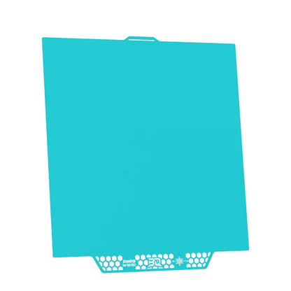 BIQU - Plateau d'impression CryoGrip Pro pour Elegoo CC/CC2 - Bleu glacé lisse (Glacier Fine Textures) - 256 x 256 mm