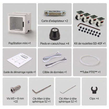 BIQU - PopStation Mini - Pack Armoire & Roues - Rangement pour Filaments pour Snapmaker U1