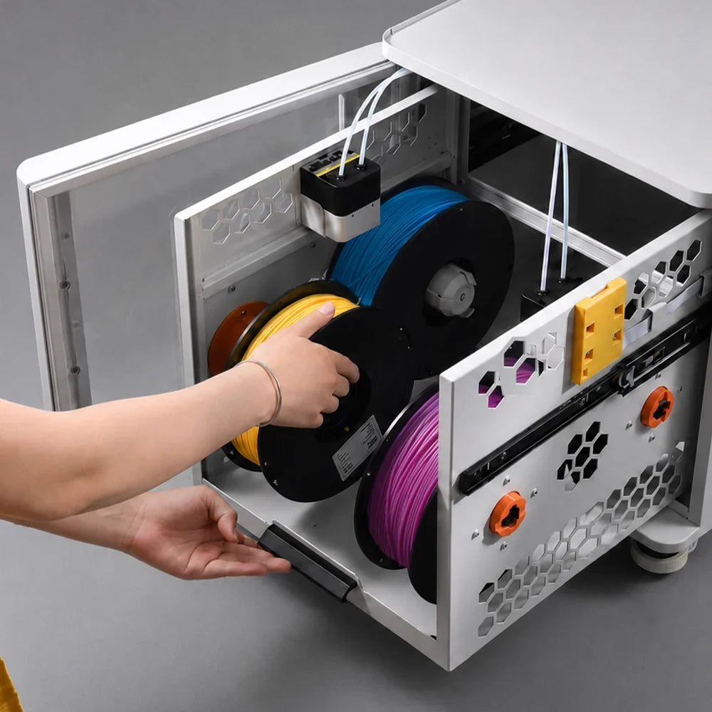 BIQU - PopStation Mini - Pack Armoire & Roues - Rangement pour Filaments pour Snapmaker U1