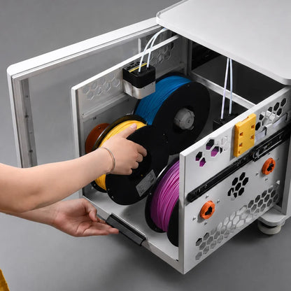 BIQU - PopStation Mini - Pack Armoire & Roues - Rangement pour Filaments pour Snapmaker U1