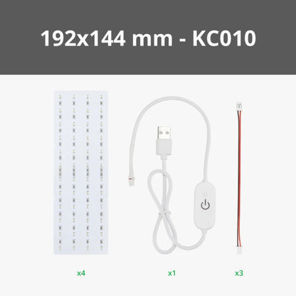 Bambu Lab - Kit de rétroéclairage LED Lithophane - 192 x 144 mm