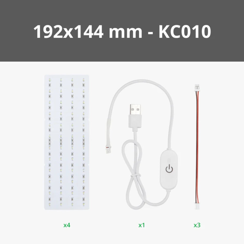 Bambu Lab - Kit de rétroéclairage LED Lithophane - 192 x 144 mm
