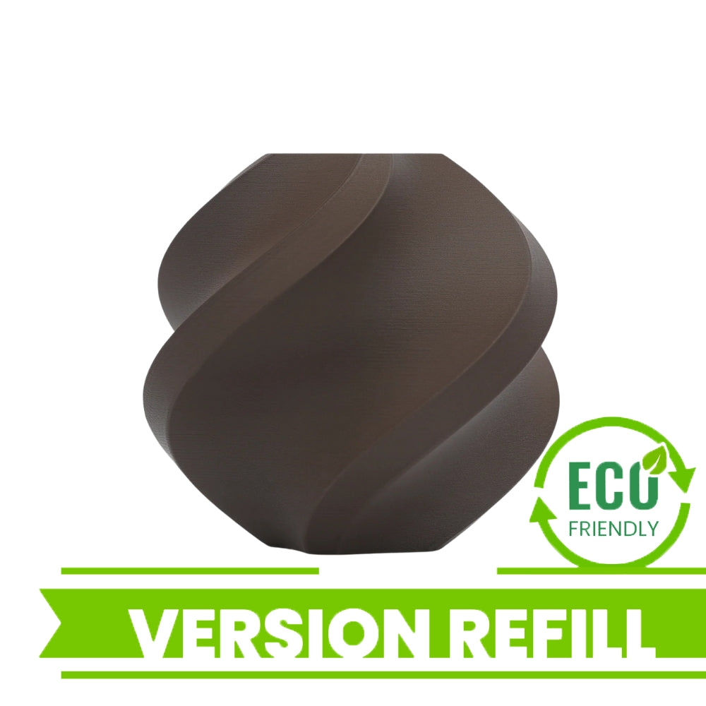 Bambu Lab - PLA Matte - Chocolat Noir (Dark Chocolate) - 1,75 mm - 1 kg Refill