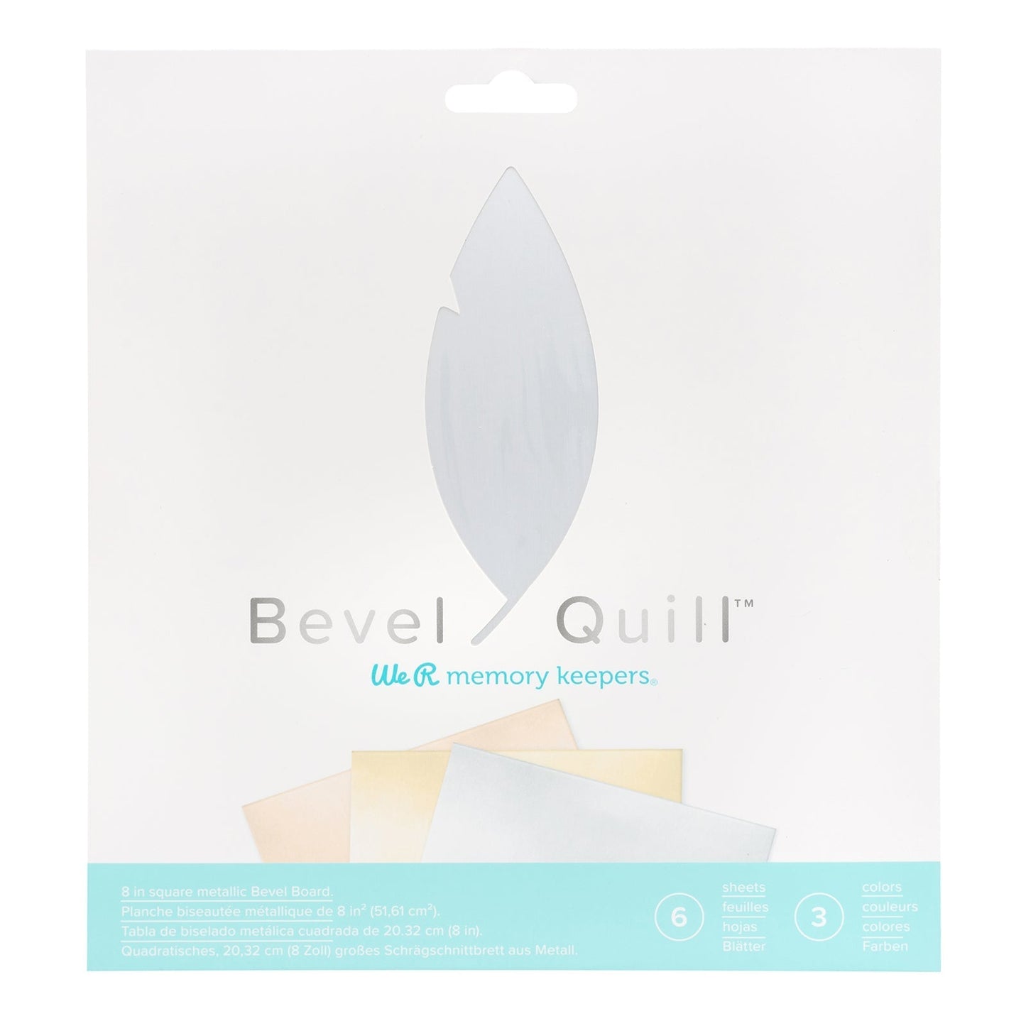 We R Memory Keepers - Bevel Quill - Feuilles en Papier Métallisées