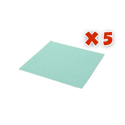 Craft Express - 5 Feuilles de Cuir pour découpe et gravure laser - Cyan - 30,5 x 30,5 cm