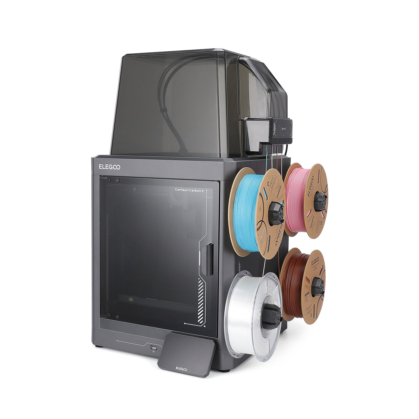 Elegoo - Mini Factory Centauri Carbon 2 Combo - Imprimante 3D avec Multicolore CC2 + CANVAS