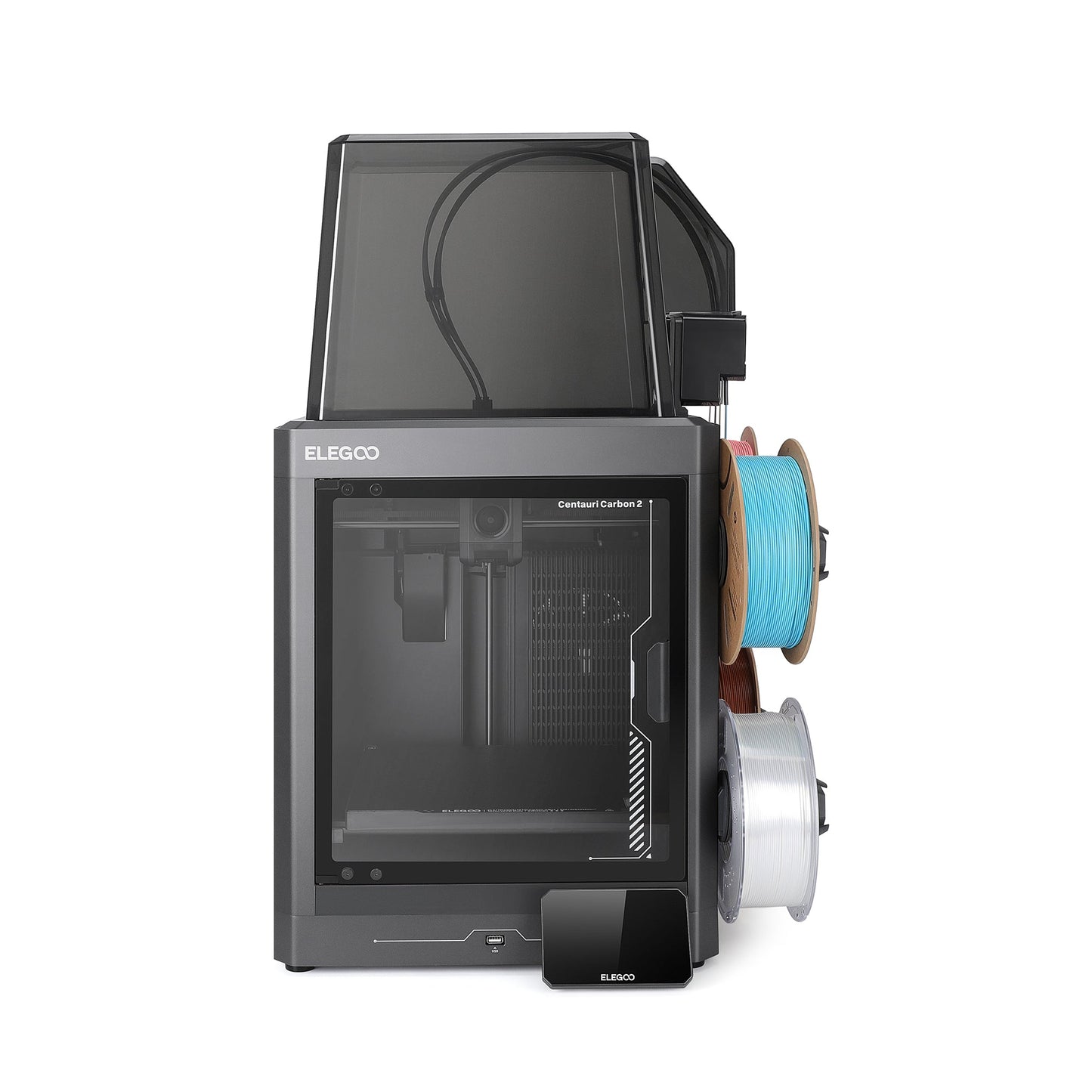 Elegoo - Mini Factory Centauri Carbon 2 Combo - Imprimante 3D avec Multicolore CC2 + CANVAS