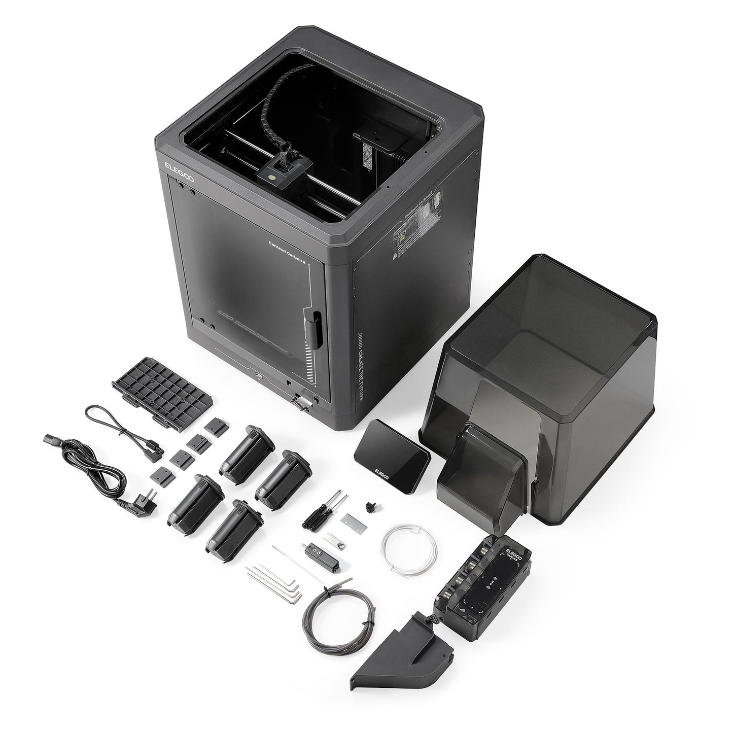 Elegoo - Starter Pack Centauri Carbon 2 Combo - Imprimante 3D avec Multicolore CC2 + CANVAS