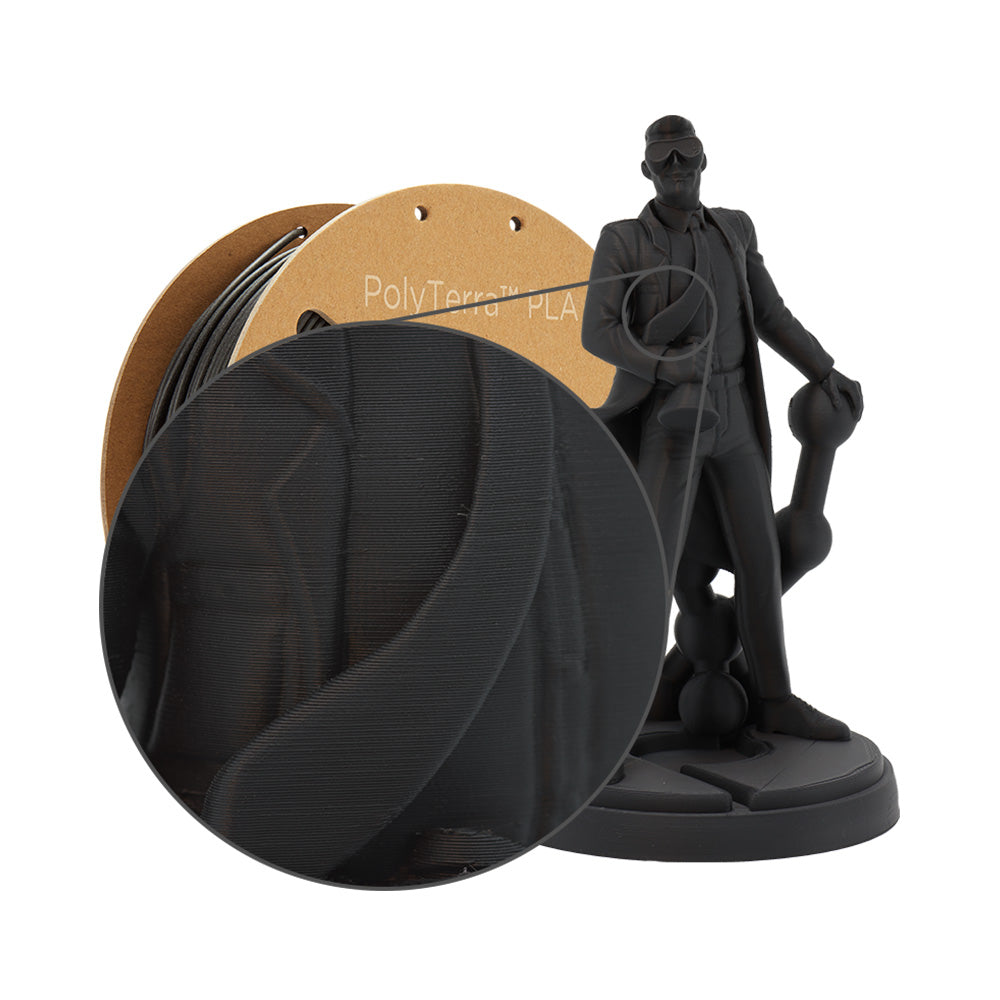 Pack 50 Polyterra Charcoal Black et Cotton White