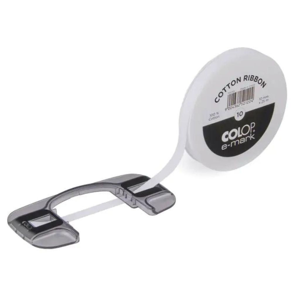 Colop - E-Mark Go - Ruban Coton - 10 mm x 25 m
