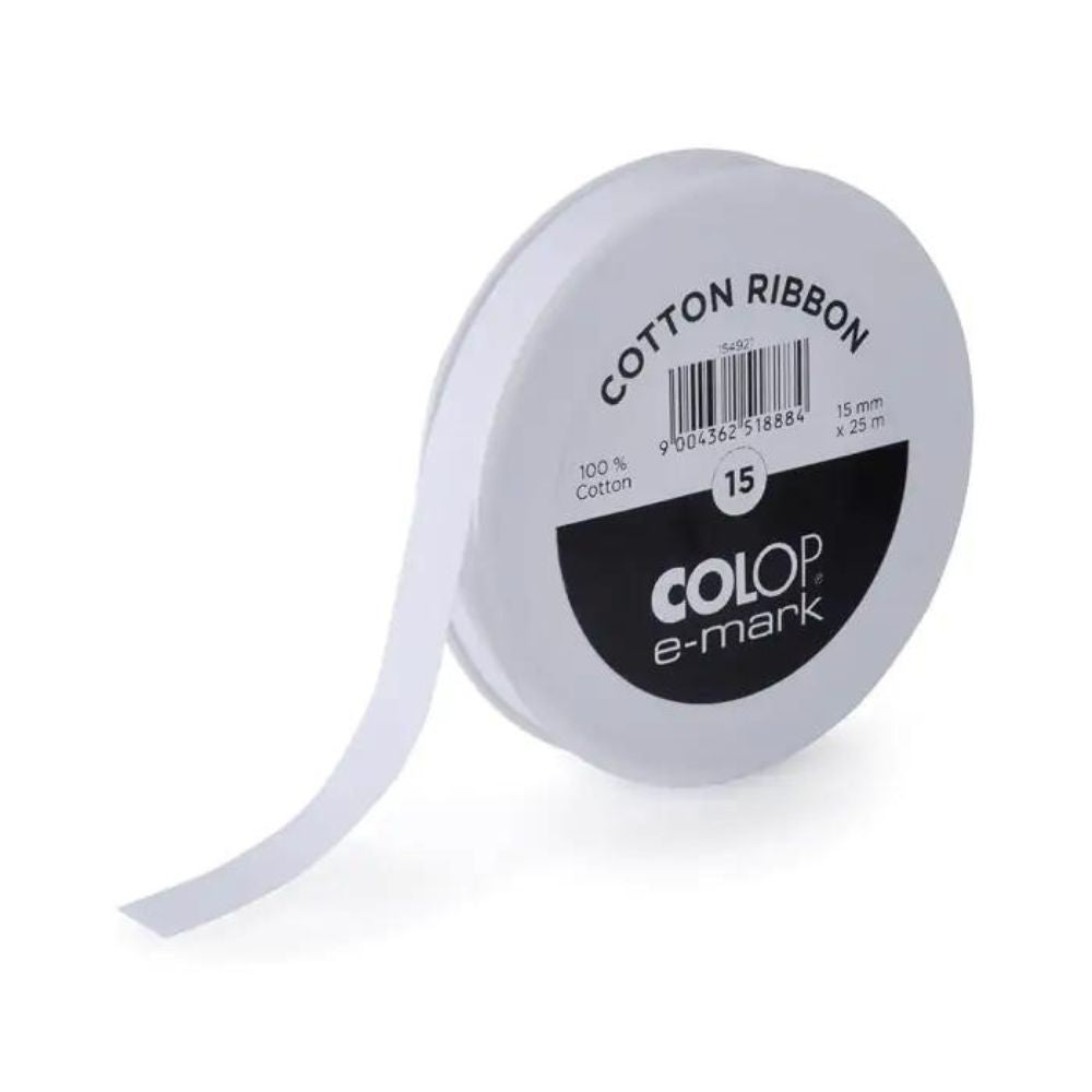 Colop - E-Mark Go - Ruban Coton - 15 mm x 25 m