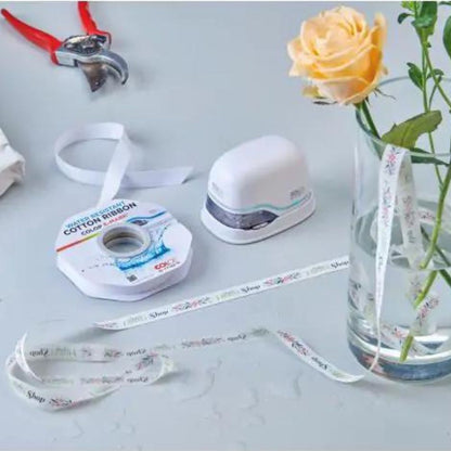 Colop - Ruban Coton Blanc Imperméable - 15 mm x 25 m