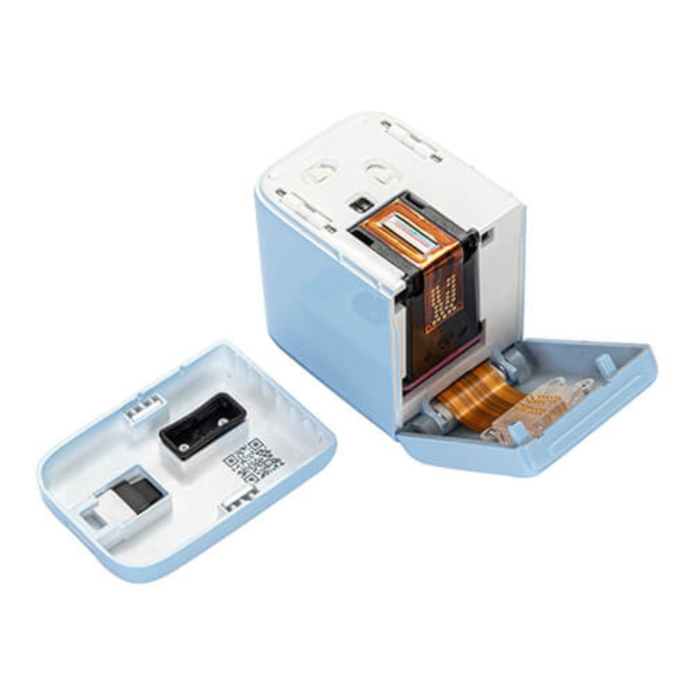 Craft Express - Mini Imprimante Portable Couleur - Bleu Clair ouverte