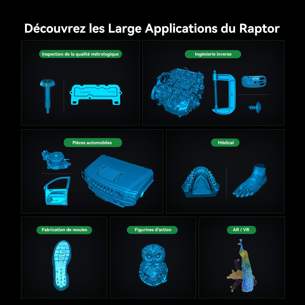 Creality - CR-Scan Raptor - Un Scanner de Qualité Métrologique