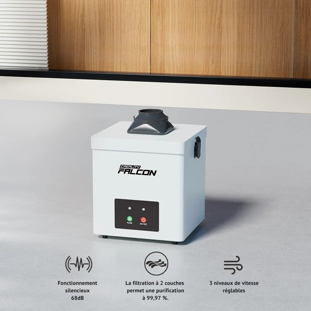 Creality - Falcon YW45 - Purificateur de Fumée de Bureau pour Machine Laser