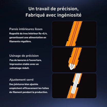 Creality - Hi - Kit Tête de Chauffe en céramique avec Buse (Ceramic Heating Block Kit)
