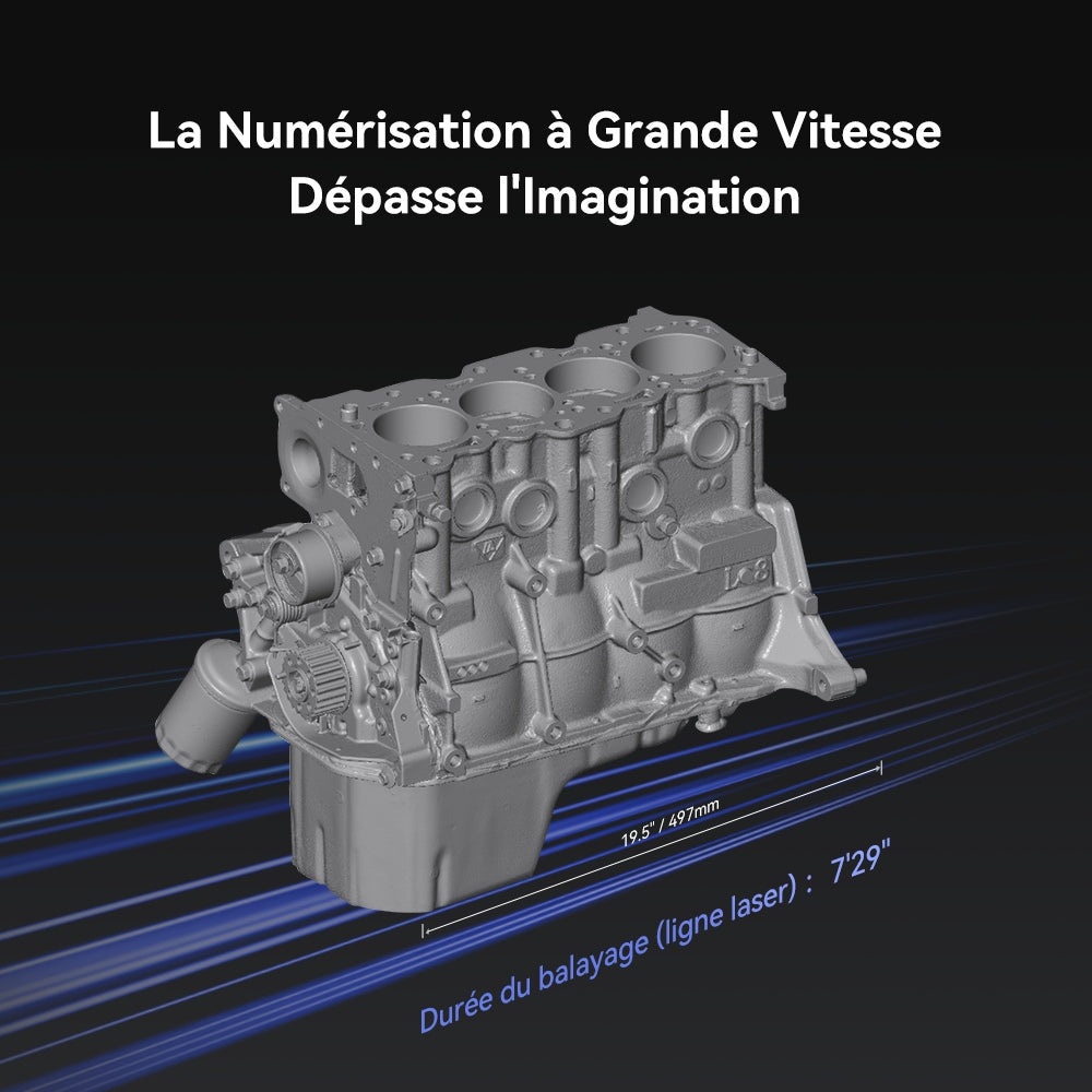 Creality - Raptor X avec ScanBridge - Scanner Hybride Laser Bleu & NIR