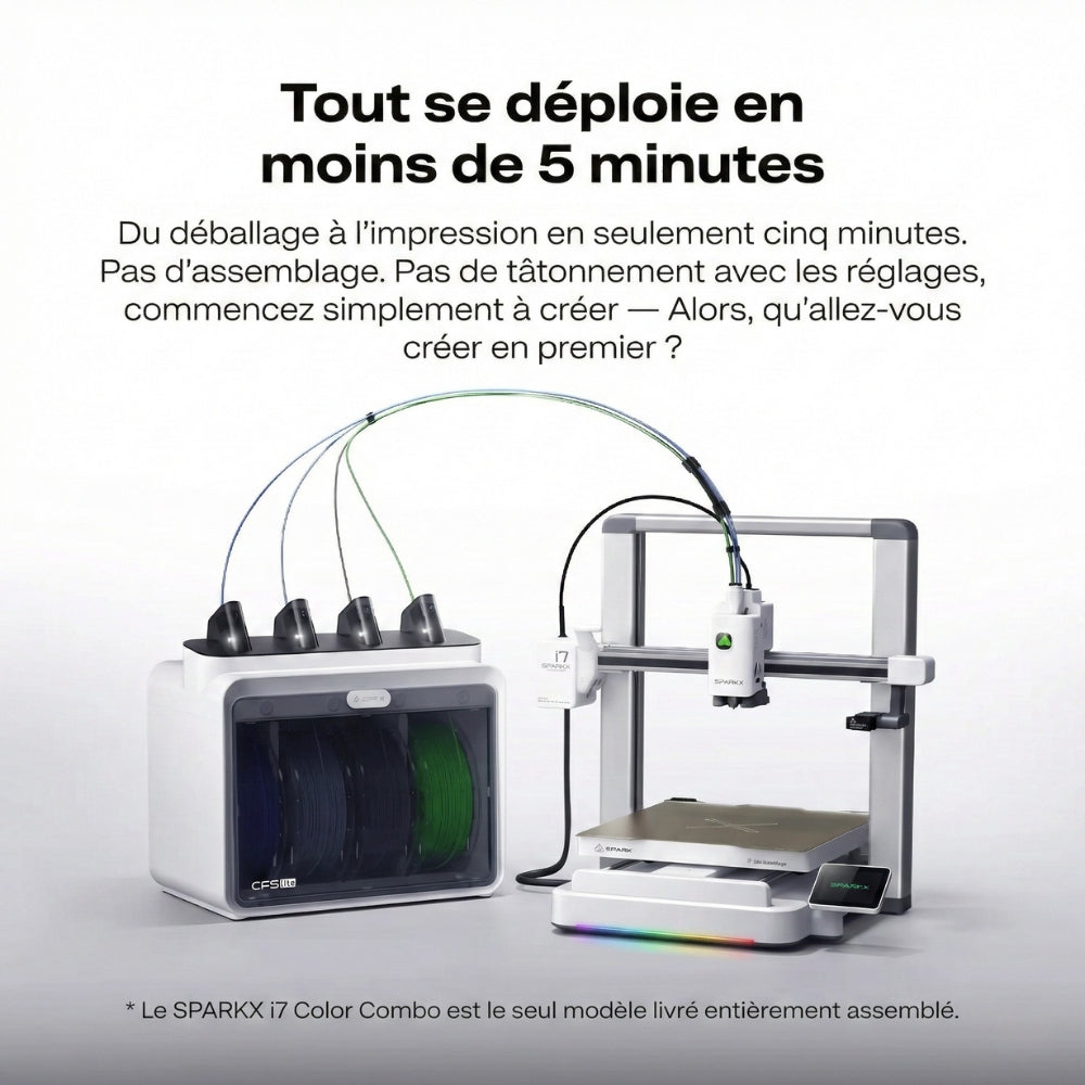 Creality - SPARKX i7 Color Combo - Imprimante 3D Multicouleur avec CFS Lite