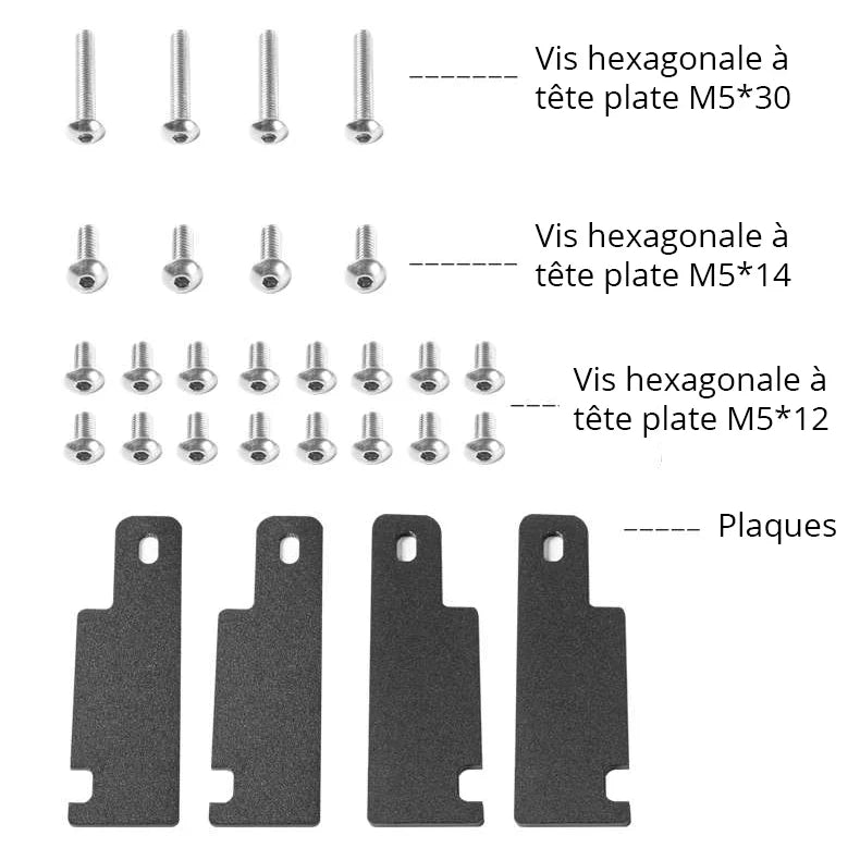 Creality - CR-30 PrintMill - Extension de Plateau (Bracket Set)