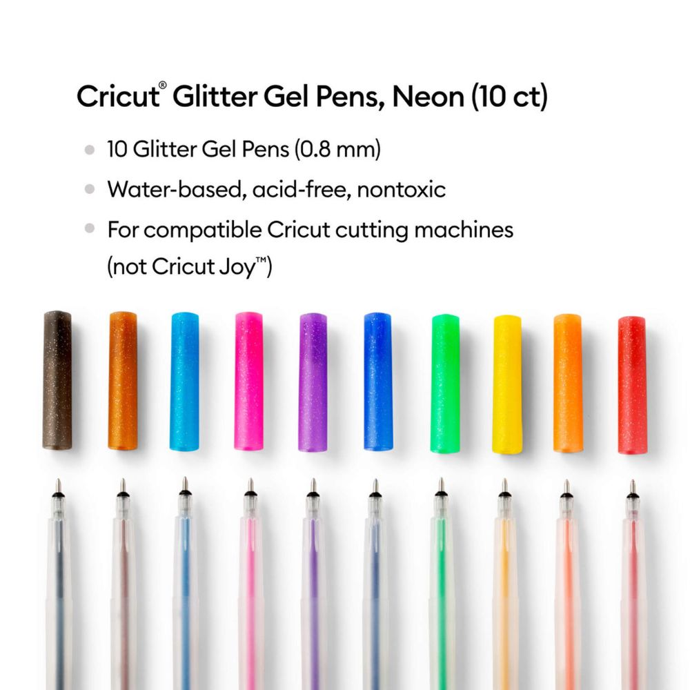 Stylos Gel à Paillettes Arc-en-ciel - 0,8 mm