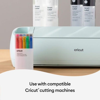 Cricut -  10 Stylos Gel à Paillettes Arc-en-ciel - 0,8 mm