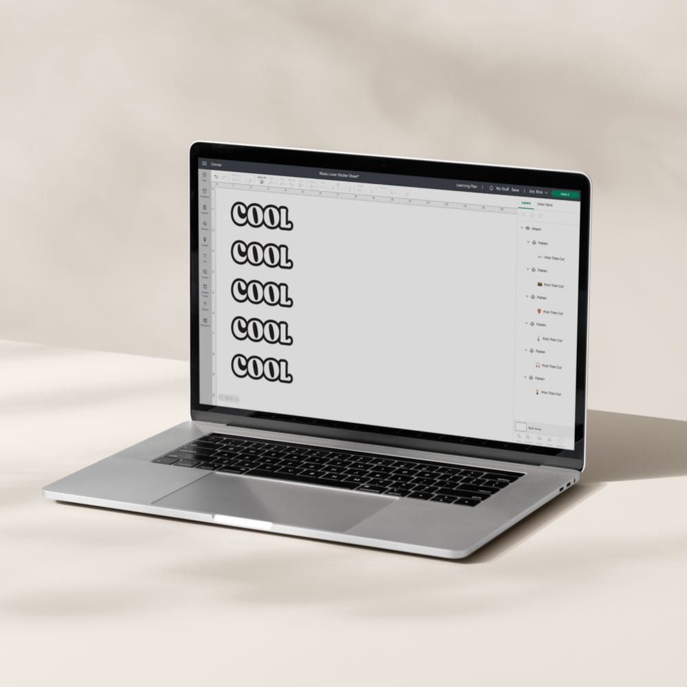 Cricut - Printable Vinyl  - 10 Feuilles de Vinyle Imprimable - conception