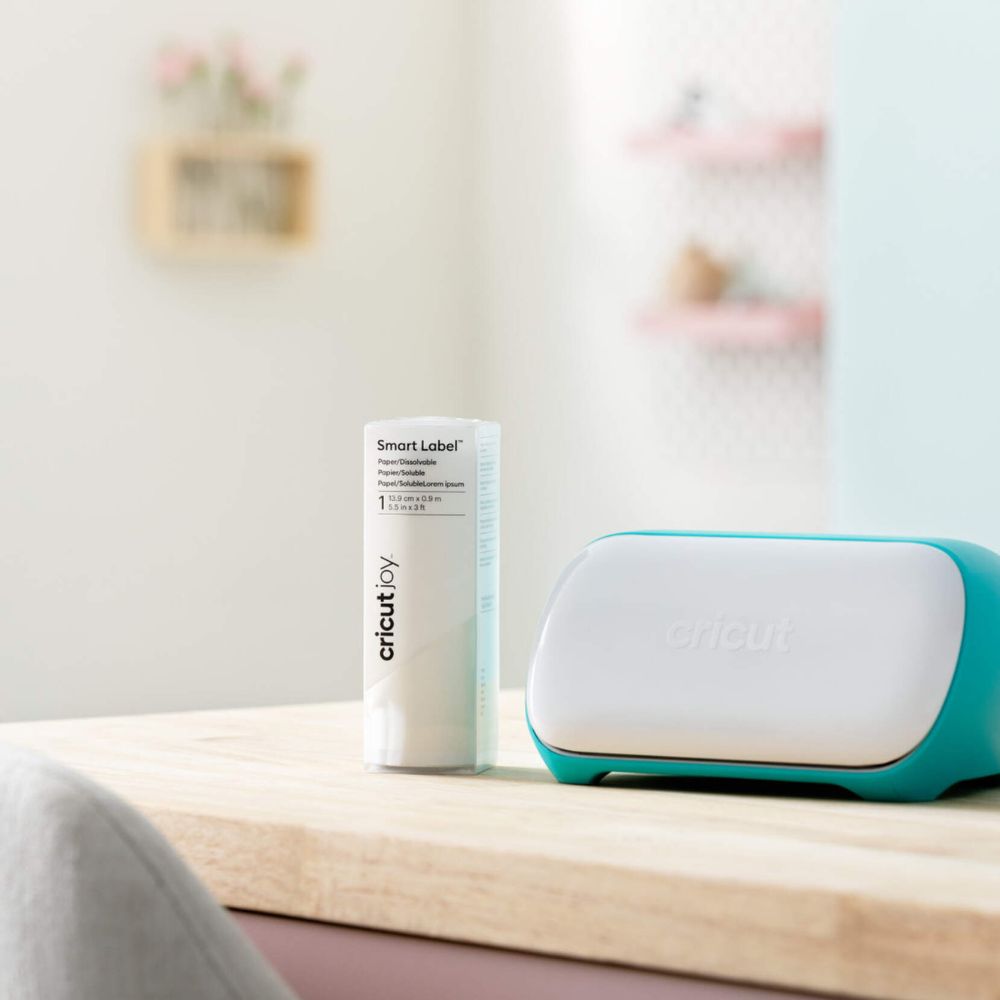 visuel d'une feuille de smart label soluble avec une cricut joy