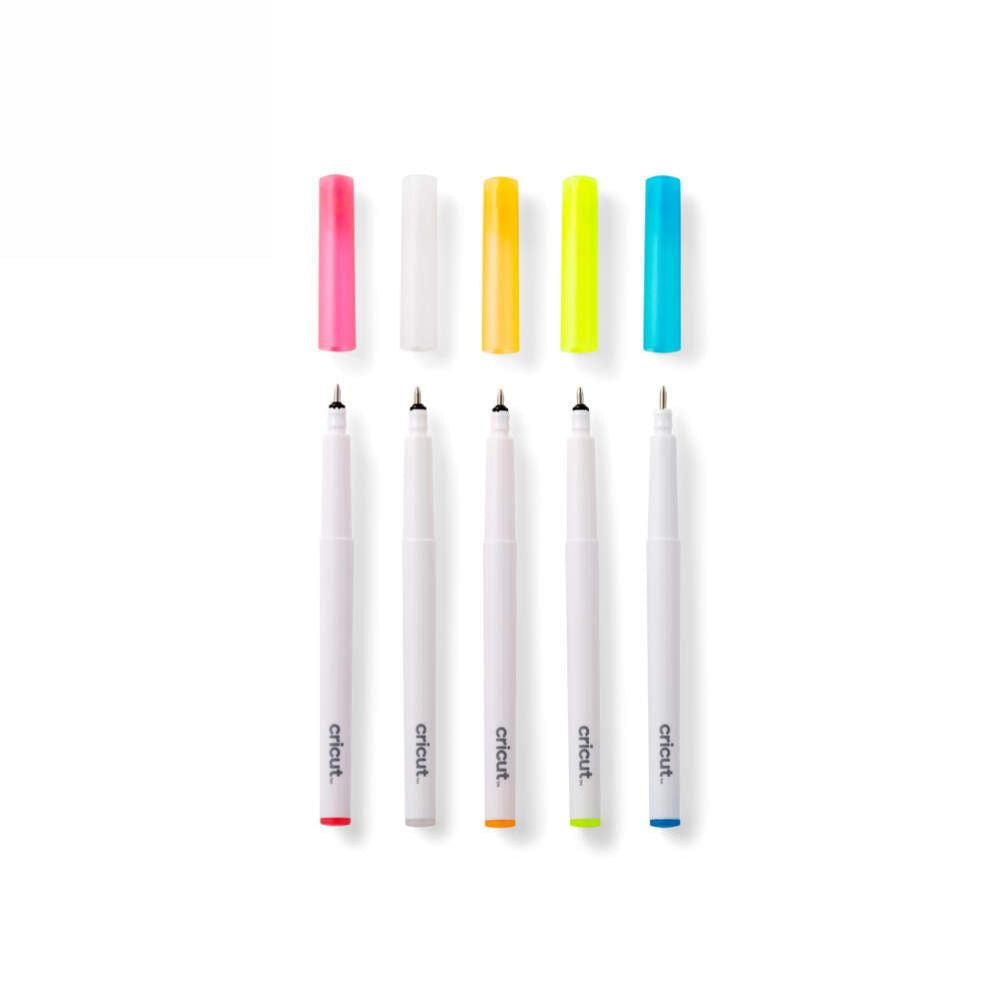Cricut - Stylos Gel Opaque  ouverts - 5 pièces