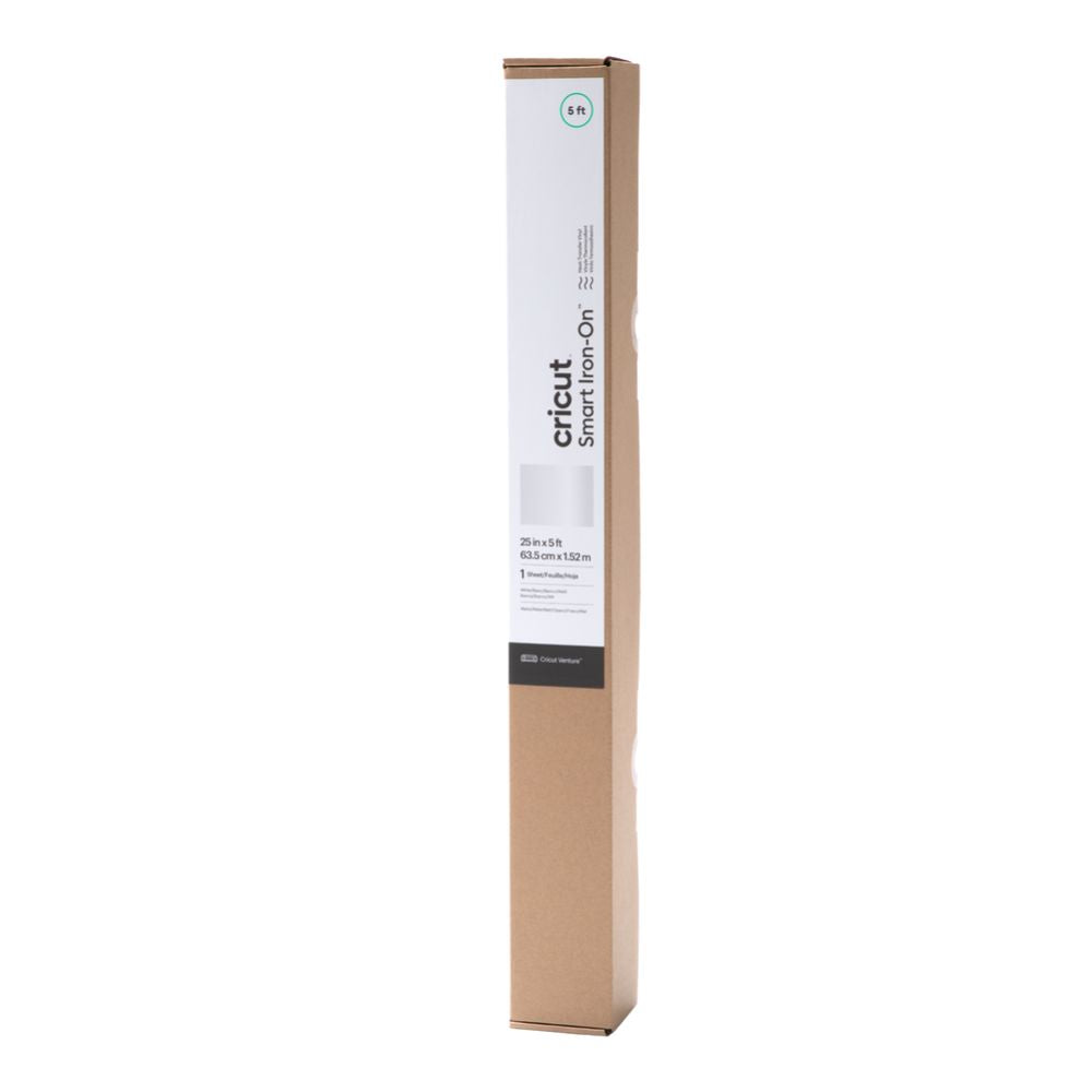 Cricut Venture - Smart Iron-On - Vinyle Thermocollant - Blanc - 63,5 x 152 cm