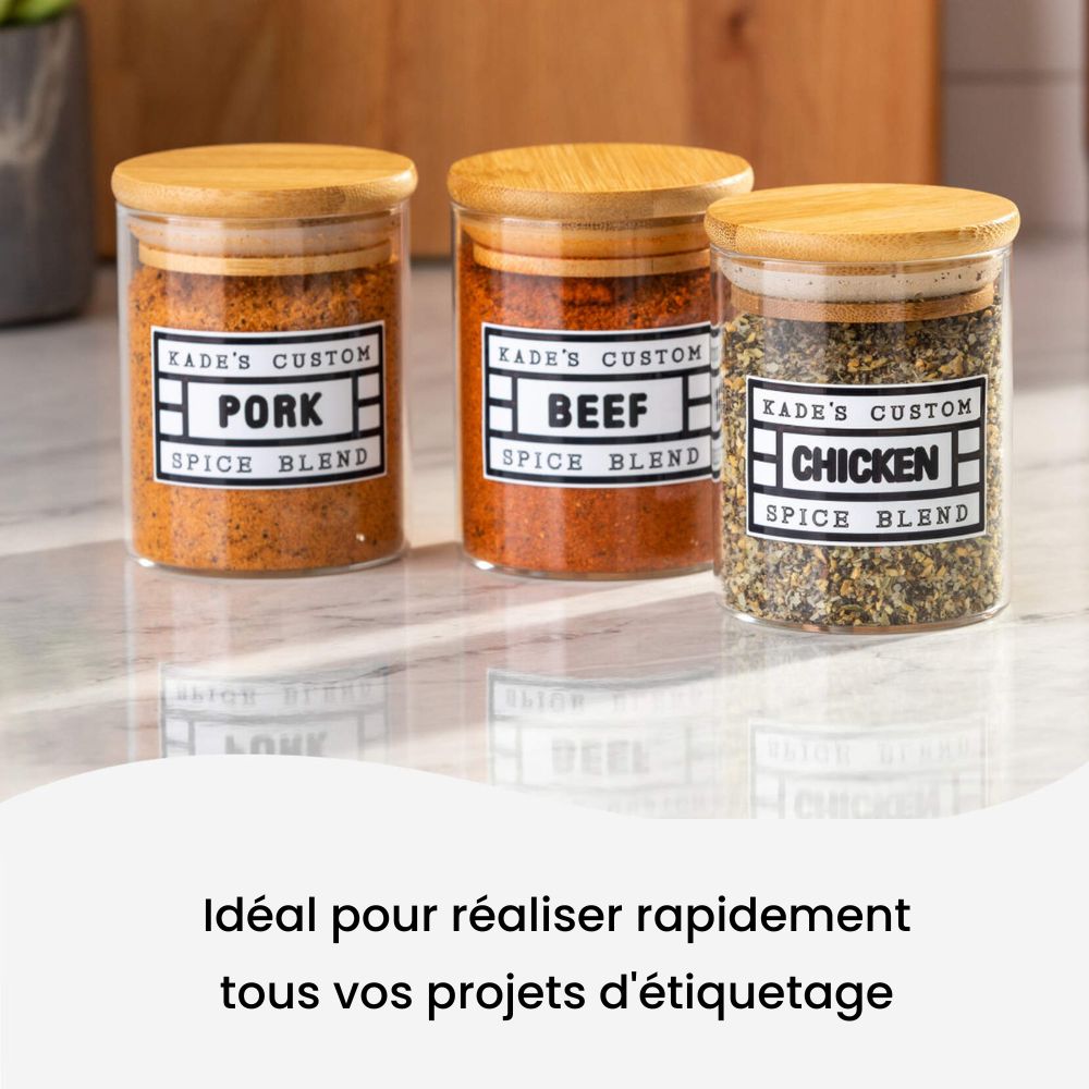 Cricut - Joy - Feuilles de Vinyle Amovible - Blanc (White) - 14 x 33 cm - 4 pièces