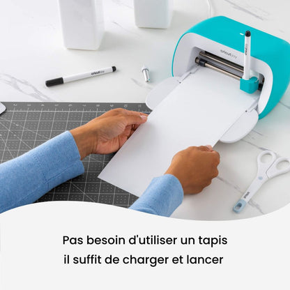 Cricut - Joy - Feuilles de Vinyle Permanent - Blanc (White) - 14 x 33 cm - 4 pièces