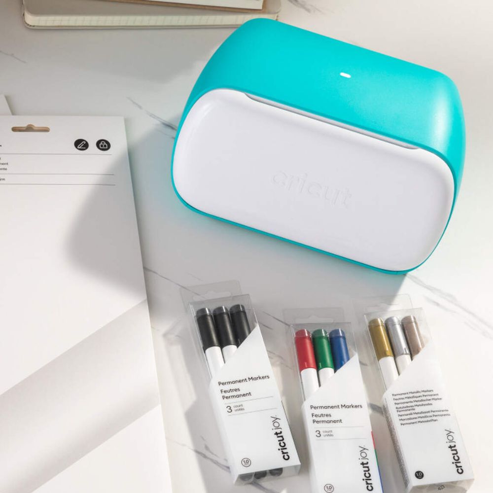 Cricut - Joy - Feuilles de Vinyle Permanent - Blanc (White) - 14 x 33 cm - 4 pièces