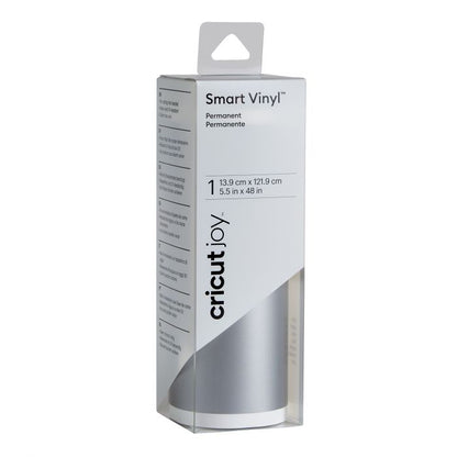 Cricut - Joy - Smart Vinyl - Vinyle Permanent Argent (14x122 cm)