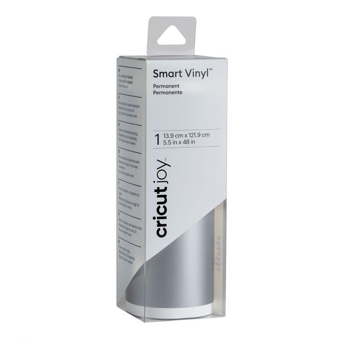 Cricut - Joy - Smart Vinyl - Vinyle Permanent Argent (14x122 cm)