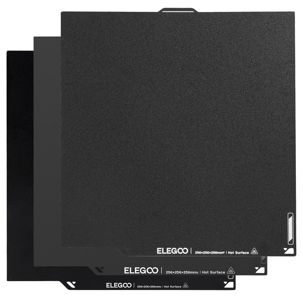 Pack Elegoo Centauri Carbon CC2 / C2 - 3 Plateaux d'Impression Double Face (Dual-side Build Plate Pack)