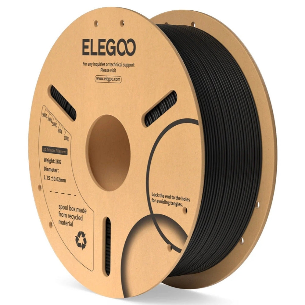 Elegoo - PLA - Noir (Black) - 1,75 mm - 1 kg - RFID