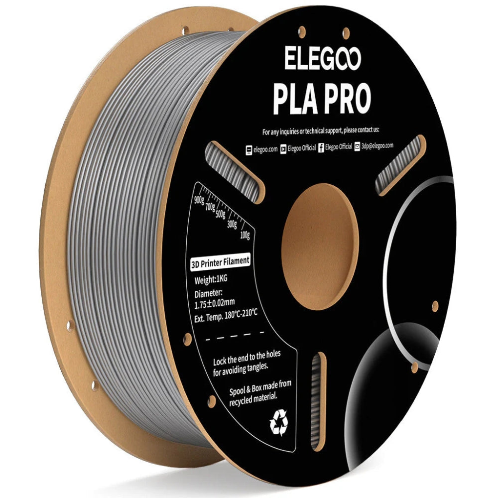 Elegoo - PLA Pro - Argent (Silver) - 1,75 mm - 1 kg