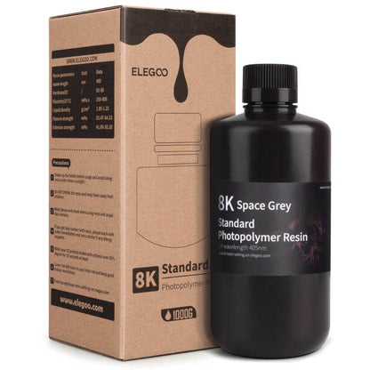 Elegoo Photopolymère Résine 8k standard space grey gris 405nm 1kg