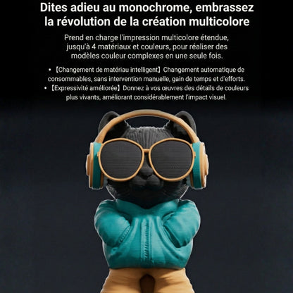 Elegoo - Starter Pack Centauri Carbon 2 Combo - Imprimante 3D avec Multicolore CC2 + CANVAS