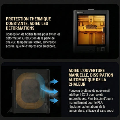 Elegoo - Starter Pack Centauri Carbon 2 Combo - Imprimante 3D avec Multicolore CC2 + CANVAS